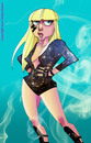 Cartoon: Lady Gaga Caricature (small) by nolanium tagged lady gaga caricature nolan harris nolanium