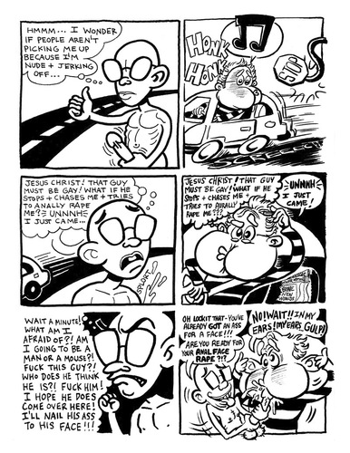 Cartoon: Homophobe Highway (medium) by kernunnos tagged homosexuals,are,silly,dont,be,scared,no,homophobic,bastard
