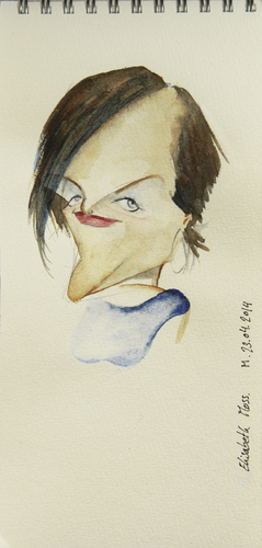 Cartoon: Elisabeth Moss (medium) by morurit tagged caricaturama,men,mad,moss,elisabeth