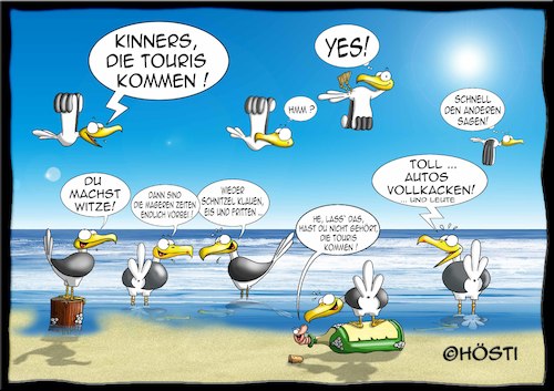 Cartoon: Höstis Emma und Konsorten (medium) by Hösti tagged hösti,cartoons,hoesti,stephan,höstermann,emma,und,konsorten,möwe