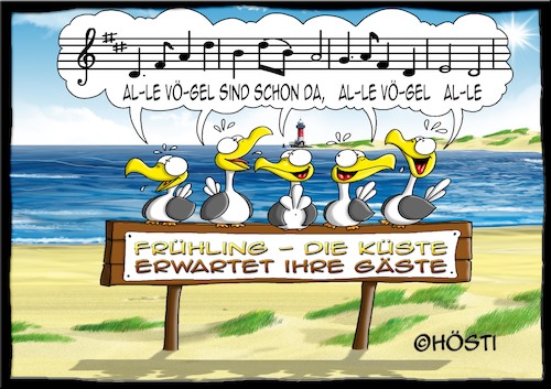 Cartoon: Höstis Emma und Konsorten (medium) by Hösti tagged hösti,cartoons,hoesti,stephan,höstermann,emma,und,konsorten,möwe