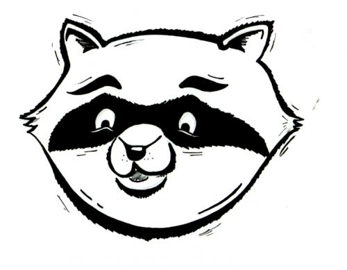 Cartoon: toon-racoon Vetter Hubert (medium) by Stoefff tagged racoon,waschbär,