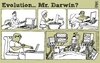 Cartoon: evolution (small) by raim tagged evolution darwin raim cartoon