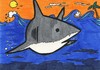 Cartoon: Pop Art Shark (small) by claretwayno tagged shark great white pop art ocean sea fish