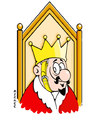 Cartoon: The King (small) by Ali Miraee tagged king,dictator,ali,miraee,miraie,mirayi,iran