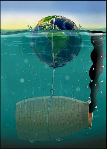 Cartoon: Climte Change CO2. 2015 (medium) by Shahid Atiq tagged world,afghanistsn,kabul,europ,climate,klima