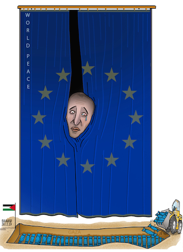 Cartoon: Condemning! (medium) by Shahid Atiq tagged eu