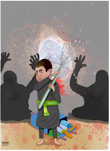 Cartoon: EU is to Islamization! (medium) by Shahid Atiq tagged europe