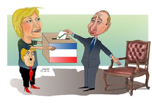 Cartoon: French Elections! (medium) by Shahid Atiq tagged france