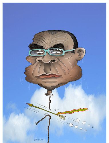 Cartoon: Mugabe  to retire ! (medium) by Shahid Atiq tagged mugabe