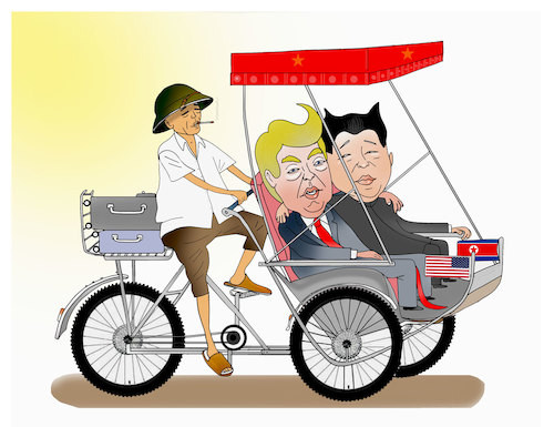 Cartoon: On the way to Vietnam ! (medium) by Shahid Atiq tagged vietnam