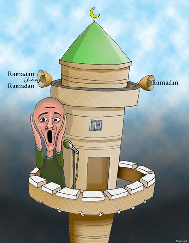 Cartoon: RAMADAN (medium) by Shahid Atiq tagged 0220
