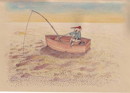 Cartoon: sand fishing (medium) by Shahid Atiq tagged 048