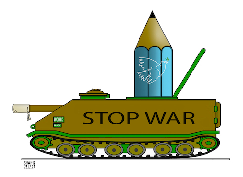 Cartoon: Stop War! (medium) by Shahid Atiq tagged world