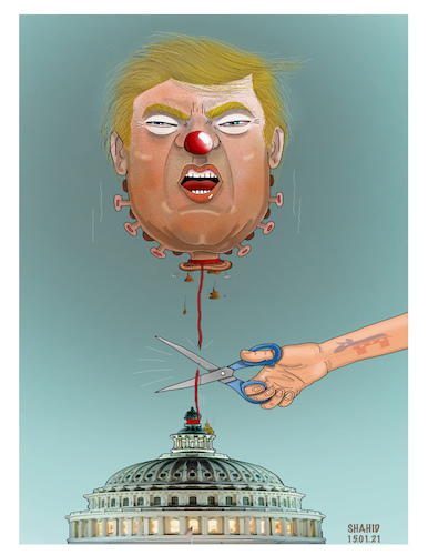Cartoon: Trump 2024 !!!? (medium) by Shahid Atiq tagged usa