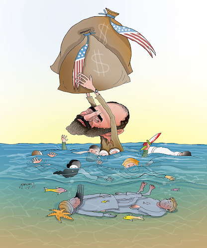 Cartoon: Warlord Atta ! (medium) by Shahid Atiq tagged afghanistan,balkh,helmand,kabul,london,nangarhar,and,ghor,attack