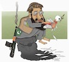 Cartoon: Afghan Peace Council ! (small) by Shahid Atiq tagged afghniastankabul,peace,safi,bahar