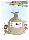 Cartoon: Aid looting! (small) by Shahid Atiq tagged afghanistan