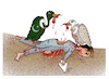 Cartoon: Bad situation in Afghanistan! (small) by Shahid Atiq tagged afghanistan