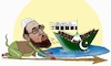 Cartoon: Hafiz Saeed Pakistan terrorest! (small) by Shahid Atiq tagged terrorest,saeed