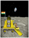 Cartoon: India on Moon! (small) by Shahid Atiq tagged india