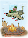 Cartoon: Pakistan attack ! (small) by Shahid Atiq tagged afghanistan