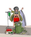 Cartoon: taliban and ISI (small) by Shahid Atiq tagged 0159