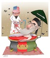Cartoon: War lords Hekmatyar! (small) by Shahid Atiq tagged afghanistan,balkh,attack