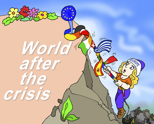 Cartoon: brave climber (medium) by gonopolsky tagged europe,union,crisis