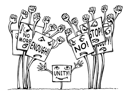Cartoon: outcry (medium) by gonopolsky tagged outcry,unity