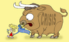 Cartoon: taming the bull (small) by gonopolsky tagged europe,crisis,mutual,assistance