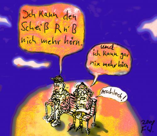 Cartoon: Arschloch (medium) by Faxenwerk tagged senioren,
