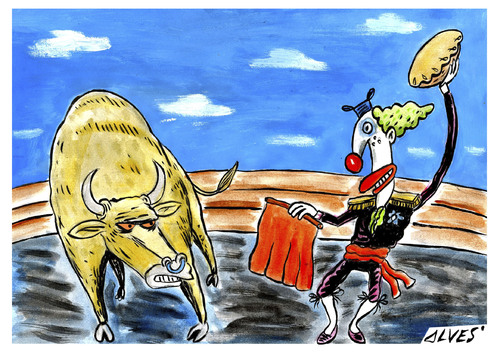 Cartoon: The Clow (medium) by alves tagged cartoon