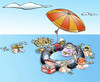 Cartoon: Sea Paella (small) by llobet tagged paella,sea,girls,food,cuisine