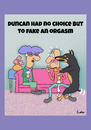 Cartoon: Doberman Lover cartoon (small) by The Nuttaz tagged dogs,doberman,date,orgasm,embarrassing,pets,lounge,funny,humor
