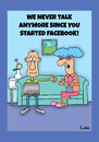 Cartoon: You like this facebook cartoon (small) by The Nuttaz tagged facebook,internet,relationships,marriage,communication,lounge,laptop,knitting,ageing,networking