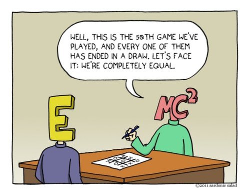 Cartoon: Equals (medium) by sardonic salad tagged equals,mc,squared,cartoon,comic,sardonic,salad