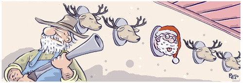 Cartoon: Christmas (medium) by beto cartuns tagged hunter