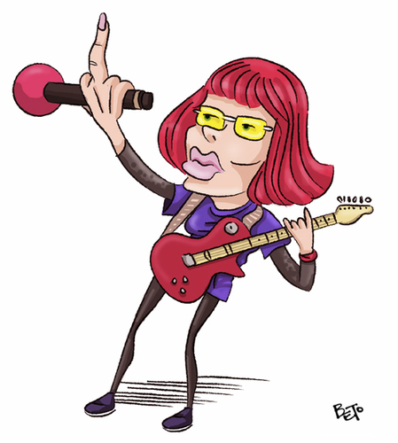 Cartoon: Rita Lee (medium) by beto cartuns tagged brazilian,rock