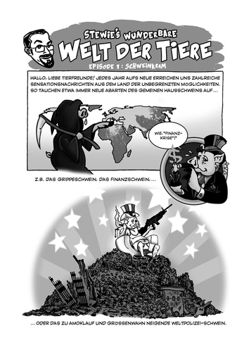 Cartoon: Wunderbare Welt der Tiere (medium) by stewie tagged animals,animal,tiere,tier