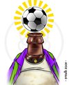Cartoon: König Fußball (small) by stewie tagged könig fußball