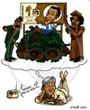 Cartoon: Lauter falsche Fuffziger (small) by stewie tagged hussein gaddafi haider million euro money geld