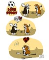 Cartoon: Soccer Love Story (small) by stewie tagged soccer,love,story