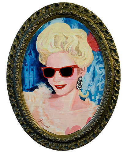 Cartoon: Marie Antoinette (medium) by lavi tagged marie,antoinette,french,france,sunglasses,portrait,queen,royalty,royal,monarchy,people,woman,person,famous,history