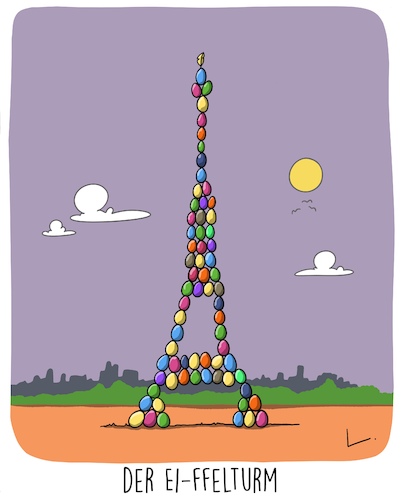 Cartoon: Der Ei-ffelturm (medium) by SCHÖN BLÖD tagged thomas,luft,cartoon,lustig,spaß,humor,eiffelturm,ei,ostereier,paris,frankreich,wahrzeichen,ostern,thomas,luft,cartoon,lustig,spaß,humor,eiffelturm,ei,ostereier,paris,frankreich,wahrzeichen,ostern