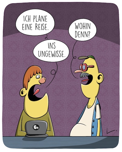 Cartoon: Reise (medium) by SCHÖN BLÖD tagged urlaub,reise,trip,urlaubsplanung,spontanität,urlaub,reise,trip,urlaubsplanung,spontanität