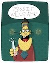 Cartoon: Prosit Neujahr (small) by SCHÖN BLÖD tagged silvester,jahreswechsel,prosit,neujahr,doppelkorn,schnaps