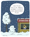 Cartoon: Wintereinbruch (small) by SCHÖN BLÖD tagged thomas,luft,cartoonalarm,winter,wintereinbruch,sparkasse,einbruch,überfall,schnee