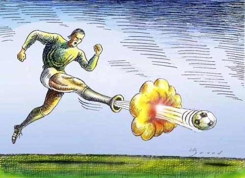 Cartoon: firing! (medium) by javad alizadeh tagged firing,shot,football