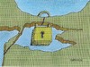 Cartoon: Lock (small) by ercan baysal tagged stanbul,geography,illustration,türkiye,handmade,art,artwork,absurd,bosphorus,istanbul,turkey,turguie,sea,ercanbaysal,ercan,baysal,map